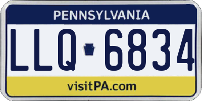 PA license plate LLQ6834