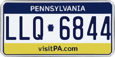 PA license plate LLQ6844