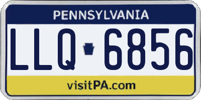 PA license plate LLQ6856