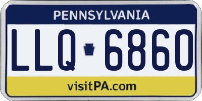 PA license plate LLQ6860