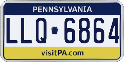 PA license plate LLQ6864