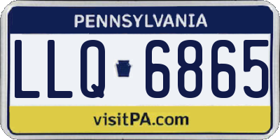 PA license plate LLQ6865