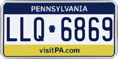PA license plate LLQ6869