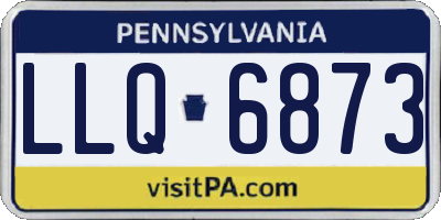 PA license plate LLQ6873
