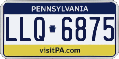PA license plate LLQ6875