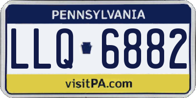 PA license plate LLQ6882