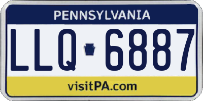 PA license plate LLQ6887