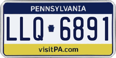 PA license plate LLQ6891
