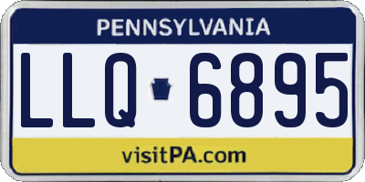 PA license plate LLQ6895