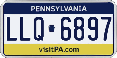 PA license plate LLQ6897