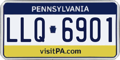 PA license plate LLQ6901