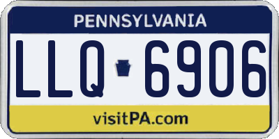 PA license plate LLQ6906