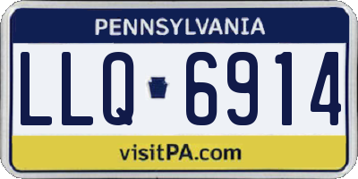 PA license plate LLQ6914