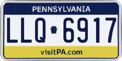 PA license plate LLQ6917
