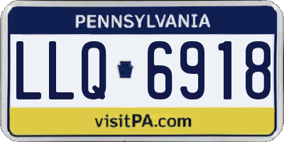 PA license plate LLQ6918