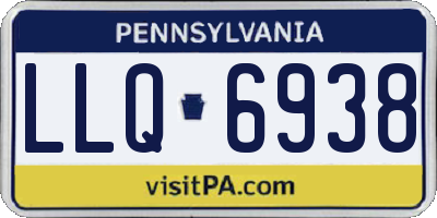 PA license plate LLQ6938