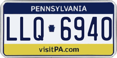 PA license plate LLQ6940