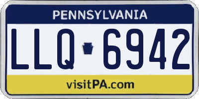 PA license plate LLQ6942