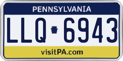 PA license plate LLQ6943