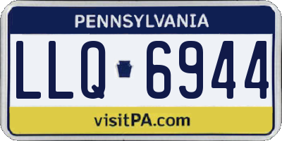 PA license plate LLQ6944