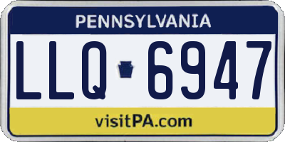 PA license plate LLQ6947