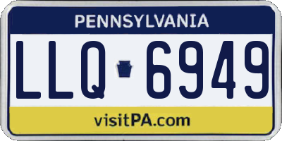 PA license plate LLQ6949