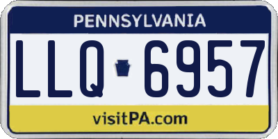 PA license plate LLQ6957