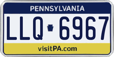 PA license plate LLQ6967