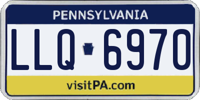 PA license plate LLQ6970