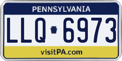 PA license plate LLQ6973