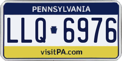 PA license plate LLQ6976