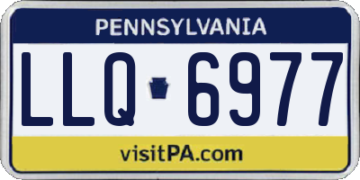 PA license plate LLQ6977