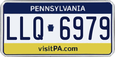PA license plate LLQ6979