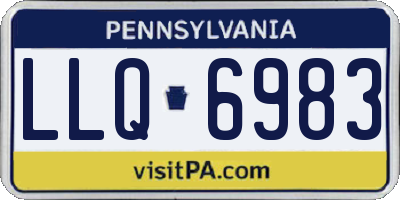 PA license plate LLQ6983