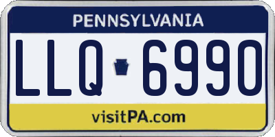 PA license plate LLQ6990