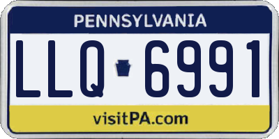 PA license plate LLQ6991