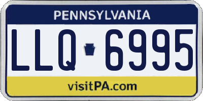 PA license plate LLQ6995