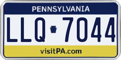 PA license plate LLQ7044