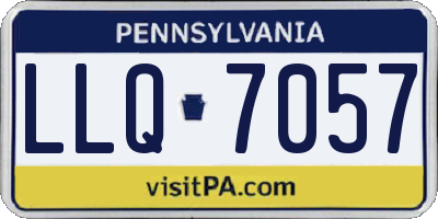 PA license plate LLQ7057