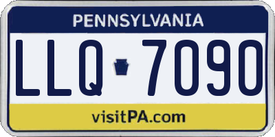 PA license plate LLQ7090