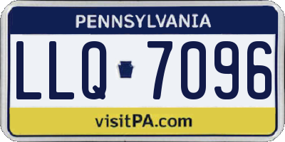PA license plate LLQ7096