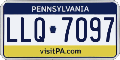 PA license plate LLQ7097