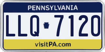 PA license plate LLQ7120