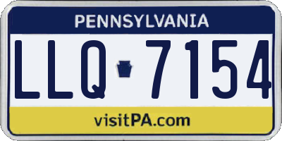 PA license plate LLQ7154