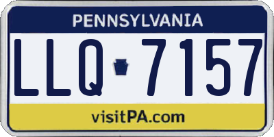 PA license plate LLQ7157
