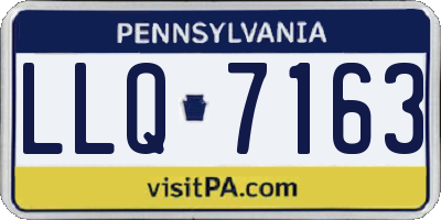 PA license plate LLQ7163
