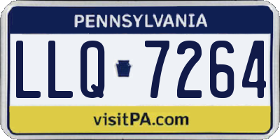 PA license plate LLQ7264