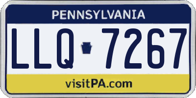 PA license plate LLQ7267