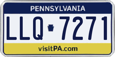 PA license plate LLQ7271