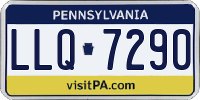 PA license plate LLQ7290